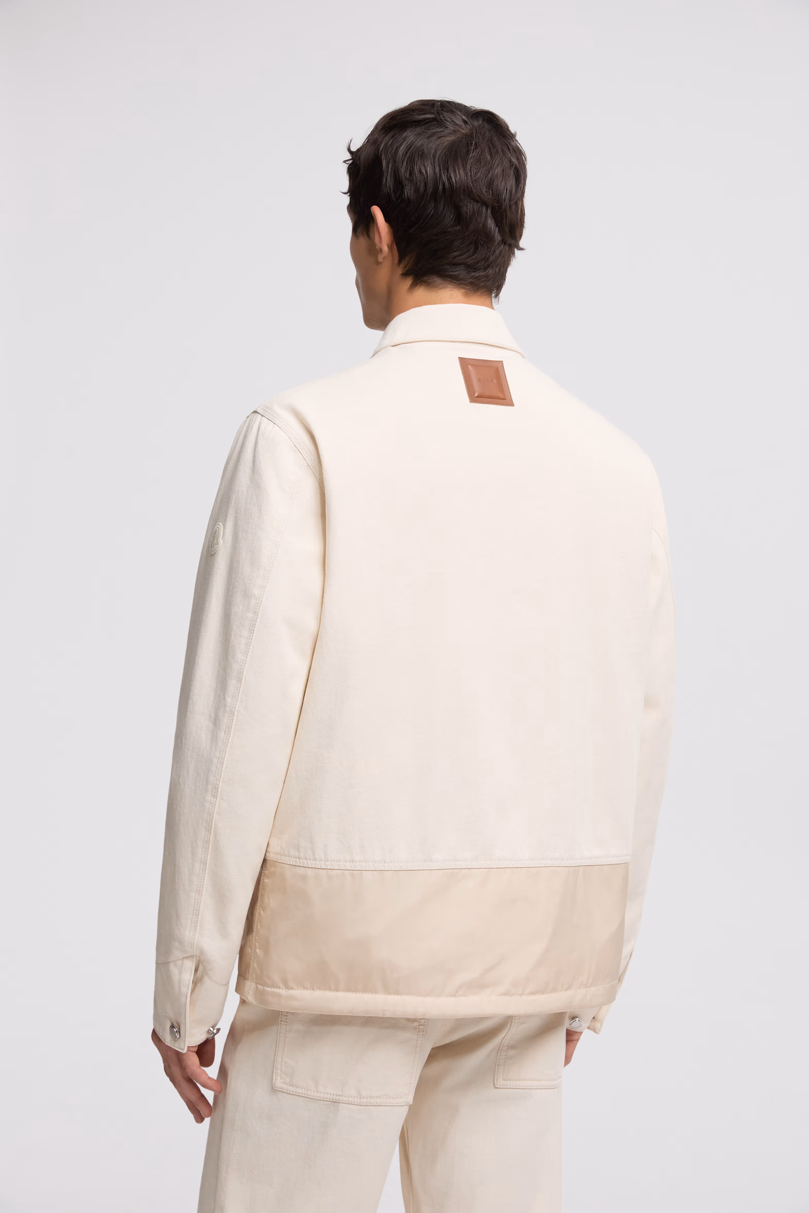 Ormoy Denim Down Shirt Jacket Men White Ivory Moncler 5